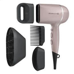 Pro Wet2Style Ceramic Ionic Hair Dryers Purple with 4 Unique Attachments Blow Dryer Comb 240325