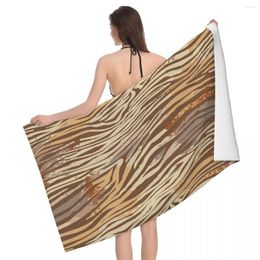 Towel Elegant Luxury Tiger 80x130cm Bath Brightly Printed Suitable For Outdoor