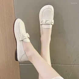 Casual Shoes Plus Size 35-41 Mom Flat Bottomed Bean Single Ladies Stepped On Waterproof Loafers Lightweight Mother Lasy