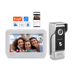 Doorbells 1080P Video Intercom System DoorPhone for Home Wireless WiFi Smart Video Doorbell with Wired Doorbell TUYA APP