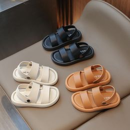 Kids Sandals Baby Shoe Girls 디자이너 어린이 Black Brown 유아 유아 어린이 사막 신발