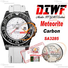 Carbon SA3285 Automatic Mens Watch DIWF V2 Meteorite Dial White Nylon Strap Super Edition Same Serial Card Puretime Reloj Hombre Montre Hommes PTRX