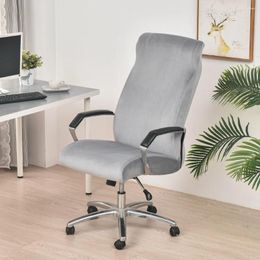 Chair Covers Velvet Elastic Cover Computer Office Armchair Seat Removable Gaming Protector 2024 Christmas