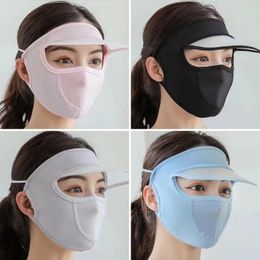 Bandanas UV Protection Sunscreen Breathable Summer Protective Shield Women Sun Cap Anti-ultraviolet Full Face Mask Outdoor Sports Hat