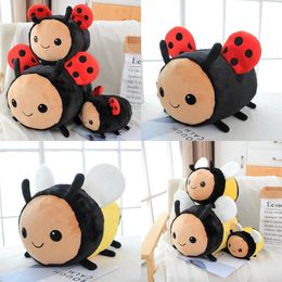 Cute Bee Doll Cloth Doll Ladybug Doll Children's Large Plush Toy Company Gift