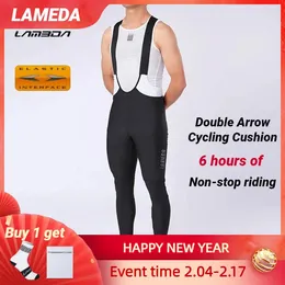 Racing Pants Lameda Cycling Man Wear-resistant Winter Men Culotte High Elasticity Bib Mtb Soft Bike Riding