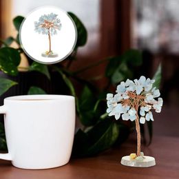 Decorative Flowers Decor Crystal Tree Ornaments Desktop Household Tabletop Craft Adornment Delicate Office