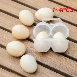 Storage Bottles 1-4PCS Egg Box Portable Plastic Dispenser Holders For Case With Fixed Handle Outdoor Camping Picnic Eggs Kitchen