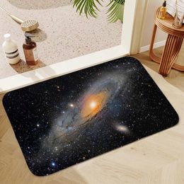Carpets Carpet For Bed Room Mats 3D Planet Gorgeous Starry Sky Kitchen Absorbent Mat Outdoor Entrance Doormat Anime Rug Home Decoration