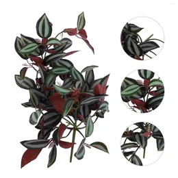 Decorative Flowers Artificial Plants For Outdoors Rattan Fake Decor Simulation Vine Leaves Hanging Simulated Wall Ornament Realistic