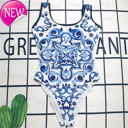 2024 New Fashion Designer Wholesale Womens Swimwear Sexy Vintage Printed Womens One Piece Diving Surfing Padded Swimsuit Sexy Beach Swimsuits Bathing Suit Fashion