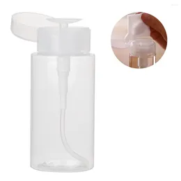 Storage Bottles 3 Pcs Plastic Containers Travel Bottle For Makeup Remover Makep Dispensing White Pump