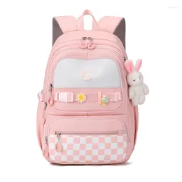 Backpack Kawaii Aesthetic Women School Bag For Teen Girls Japanese Korean Rucksack Student Bookbags With Cute Accessor Mochila