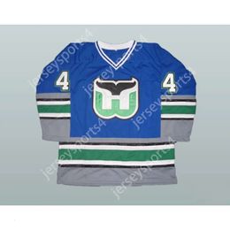 Gdsir Custom CHRIS PRONGER HARTFORD WHALERS HOCKEY JERSEY NEW Top Ed S-M-L-XL-XXL-3XL-4XL-5XL-6XL