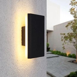 Wall Lamp 8W LED Round Square Aluminum Alloy Waterproof Home Decor Light Bathroom Garden Corridor Balcony Porch Lights