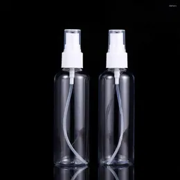 Storage Bottles 2 Packs 250ml Protable Travel Spray Bottle Transparent Empty Plastic Fine Mist Pump Refillable Liquid Containers