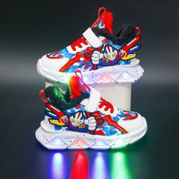 kids sneakers casual shoes boys children runner girls Trendy Blue red shoes sizes 22-36 c3Jk#