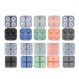 Baking Moulds Ice Tray Moulds 4 Silicone Cube DIY Bar Wine Makered Tool
