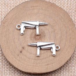 Charms Phone Pendant Impact Drill Jewellery Making Supplies 27x12mm 10pcs