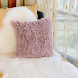 Pillow Stock Item For Sale Decorative Pillows Sofa Fancy Real Fur Design Case