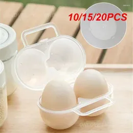 Storage Bottles 10/15/20PCS Egg Carton Beautiful Practical For Case With Fixed Handle Kitchen Outdoor Simple Durable Camping Picnic