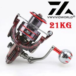 VWVIVIDWORLD 21Kg All Metal Fishing Reel Power Spinning Gear Metal Body Spool Handle Fishing Casting Reel Suitable for All Water 240321