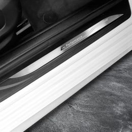 Stickers Accessories Welcome pedal Door Sill Scuff Plate Guards Protector cover strips Stickers For BMW F10 F20 F30 F32 F34 F25 X1 X5 X6 Ca