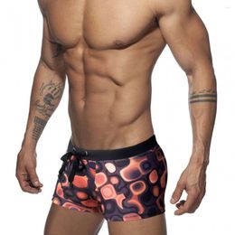 Men's Swimwear UXH Brand Swim Trunk Men Sexy Boxer Shorts Surfing And Beach Sports Swimming Pants Swimsuit