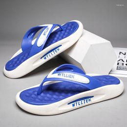 Slippers Men's Flip Flops Summer Versatile EVA High Elastic Soft Sole Comfort Beach Fashion Youth Outdoor Casual Sandals