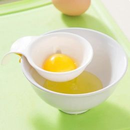 White Egg Yolk Separator Philtre Egg Divider Food Grade Plastic Egg Holder Sieve Gadget Cooking Baking Tool Kitchen Gadget Tools