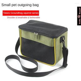 Cat Carriers Squirrel Out Backpack Pet Breathable Handbag Crossbody Bag Groundhog Tote