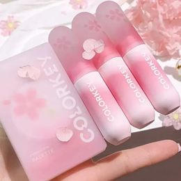 Colorkey Lip Glaze Small Color Bomb Cherry Blossom Matte Mousse Lipstick Longlasting Nonstick Cup Cosmetics Maquillaje 240321