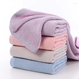 Towel Plain Honeycomb Gauze Bath Home Bathroom Supplies Cotton Absorbent Quick-drying Lint-free S Beach
