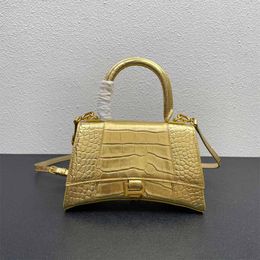 Alligator-Designer-Sandglas-Tasche 10A Handtasche Luxus Frau Crossbody Bag Tasche Metall B-förmige Pull Ring Anhänger Tasche Umhängetasche Frauenmodetasche Handtaschen