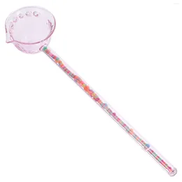 Spoons Birthday Decoration For Girl Decorative Tea Soup Spoon Mixing Glass Water Handheld Japanese Style Scoop