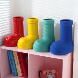 Vases Ceramic Vase Shoes Galoshes Boots Floral Arrangement Accessories Hydroponics Flowerpot Pen Container Shoe Home Decoration