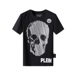 PLEIN BEAR T SHIRT Mens Designer Tshirts Brand Clothing Rhinestone PP Skulls Men T-SHIRT ROUND NECK SS SKULL Hip Hop Tshirt Top Tees 16891