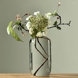 Vases Transparent Glass Flower Vase For Plant Bottle Pot Nordic Hydroponic Terrarium Arrangement Container