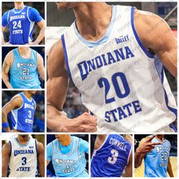 Custom Indiana State Sycamores 2024 Basketball Jersey Robbie Avila Isaiah Swope Ryan Conwell Jayson Kent Julian Larry Xavier Bledson Men Women Youth Kid Jerseys