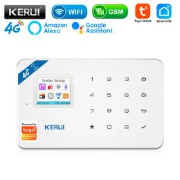 Kits KERUI Only W184 4G/ WIFI GSM Alarm Panel Tuya Smart APP Control Support Alexa&Google