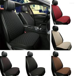 Car Seat Covers Large Flax Cover Protector Linen Front Rear Back Cushion Protection Pad Mat Backrest For Auto Interior Truck Suv Van