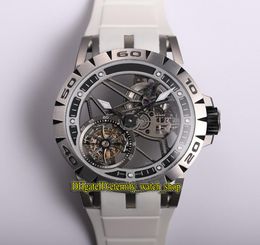 Versione top jb Excalibur spidr rddbex0479 Real Tourbillon RD505SQ MECCANICA MENUS MENS ORGCHIO CASO DI TITANIUM CASE DESIGN 5269906