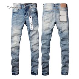 Designer Mens Purple Jeans for Mens Denim Pants Fashion Womens Purple-brand Trends Distressed Black Ripped Biker Slim Fit Motorcycle Sweatpants 228