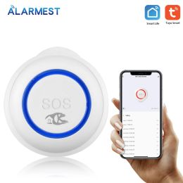 Button ALARMEST Tuya WiFi SOS Emergency Panic Button work with Smart life for home security system