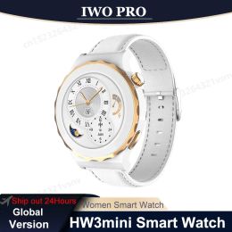 Watches IWO PRO 2022 HW3 mini Smart Watch Women New 360*360 Watch NFC Bluetooth Call Music Playback Heart Rate Monitor Smartwatch pk GT3