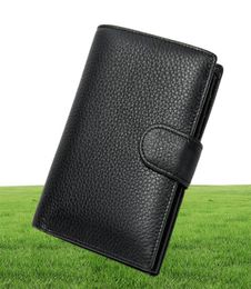 Wallets Genuine Leather Wallet Men Passport Holder Coin Purse Magic Walet PORTFOLIO MAN Portomonee Mini Vallet Cover8335147