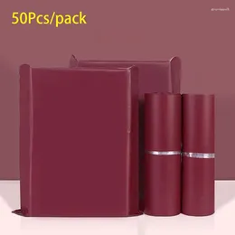 Storage Bags Wine Red Clothing Gifts Courier Pouch Self-Seal Thickened Poly Express Mailing Logistics Packaging