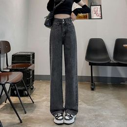 Kurze Jeans Frauen Frühling und Herbst 2024 Neues hohes Taille hohe Erscheinungsbild Slim Gewicht Beinhosen
