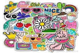 50pcsset poster Small waterproof Skateboard stickers cute cartoon For notebook laptop bottle Helmet car sticker PVC Guitar Decals1756611