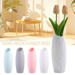 Vases 20cm Plastic Vase Simple Small Flower Pot Storage Flowers Living Room Modern Home Decoration Ornaments